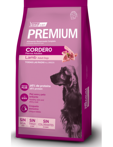 Vital Can Premium Cordero Adultos 20kg