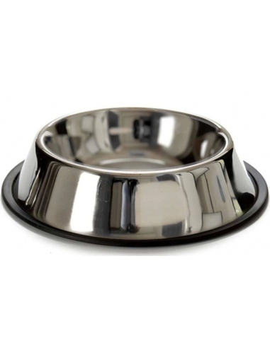 Comedero Bebedero Antivuelco Acero Inox Para Perros 22cm