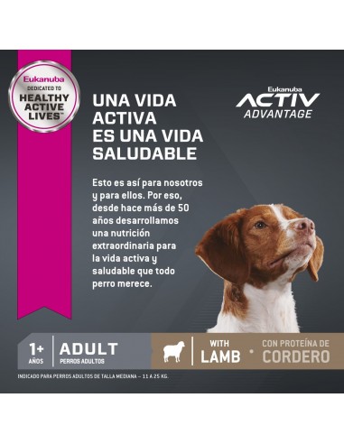 Eukanuba Adulto Cordero 15kg