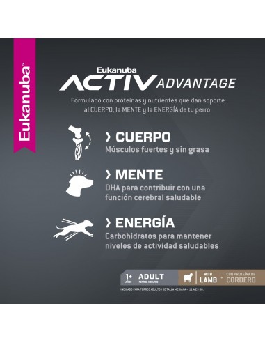 Eukanuba Adulto Cordero 15kg